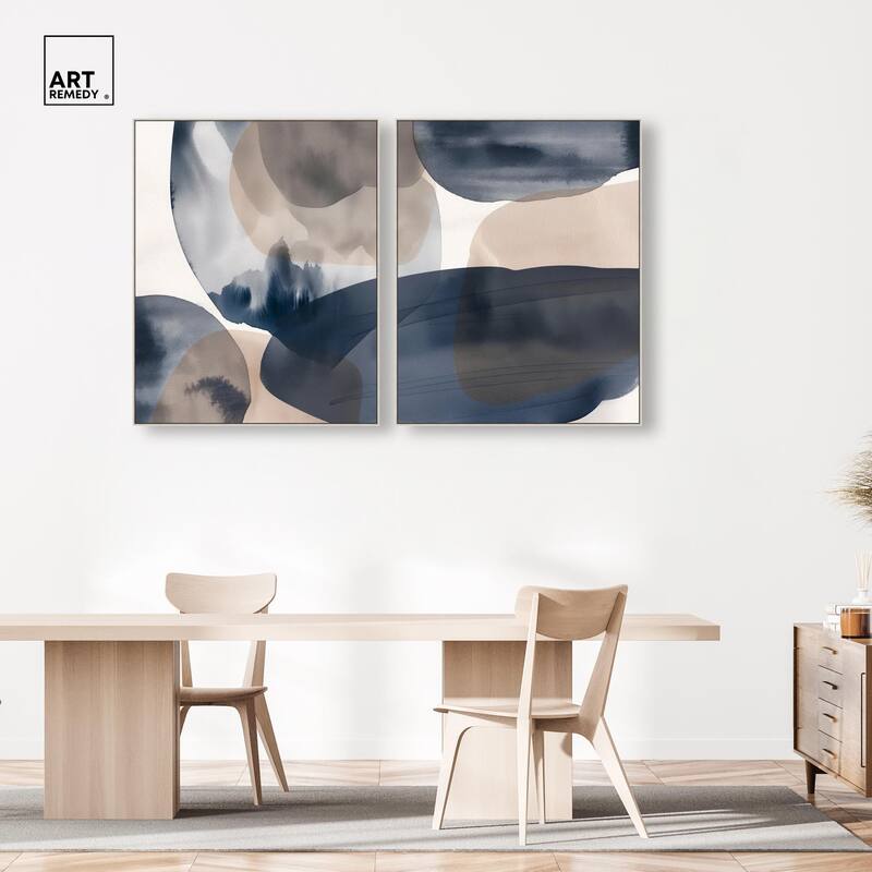 Rust and Noir Canvas Set of 2 by Art Remedy