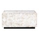 preview thumbnail 8 of 8, White Patina Coconut Shell Rectangular Coffee Table by East at Main
