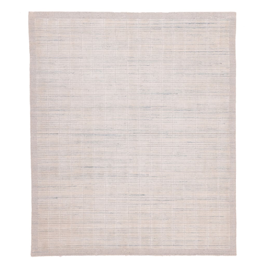 ECARPETGALLERY Hand-knotted Looma Light Blue Wool Rug - 8'3 x 9'5