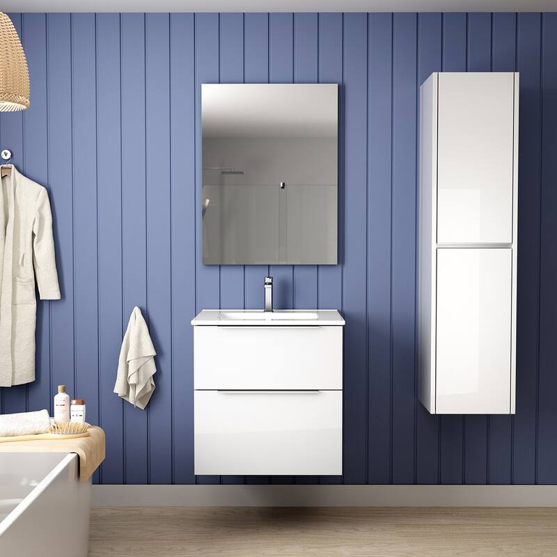 WS Bath Collections Dalia C60 Dalia 24" Wall Mounted Single Basin