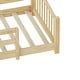 preview thumbnail 55 of 74, Montessori Solid Pine Floor Bed with Full-Length Safety Fence & Slatted Base by Harper&Bright Designs