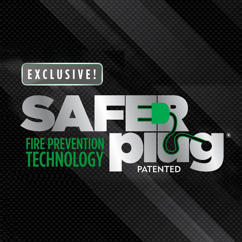 duraflame® Electric Fireplace TV Stand with Modern LED Lights and Storage, Black