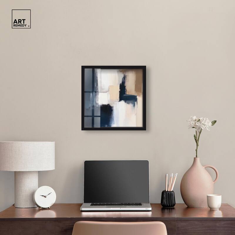Blue Mood Depth I Shadowbox by Art Remedy