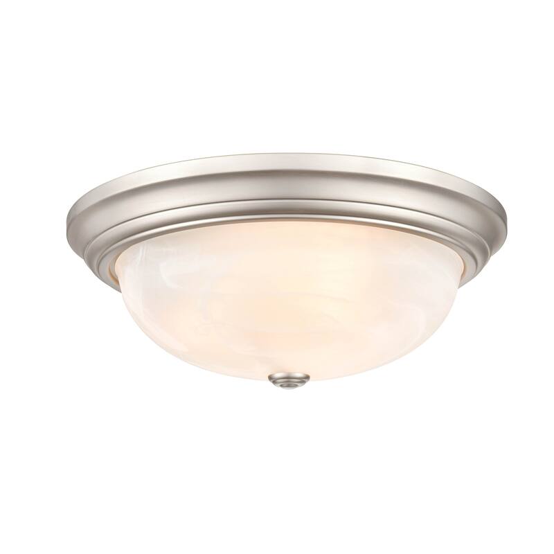 Millennium Lighting Metal 3 Light Flushmount Ceiling Light - Satin Nickel