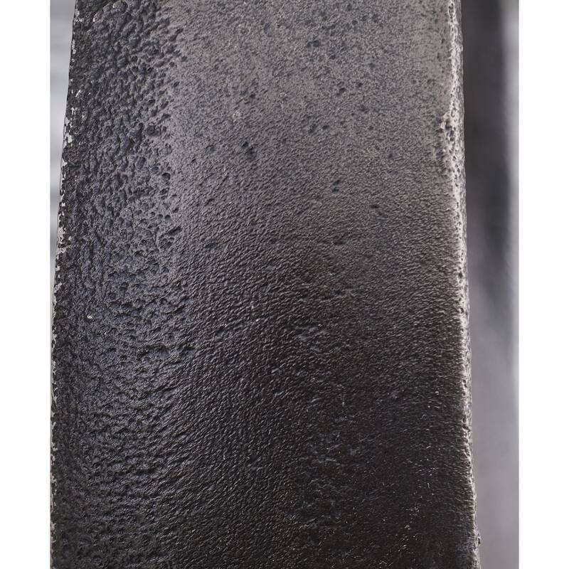 Dalie Sculpture, Round Metal Accent Tabletop Size, 14 Inch, Black