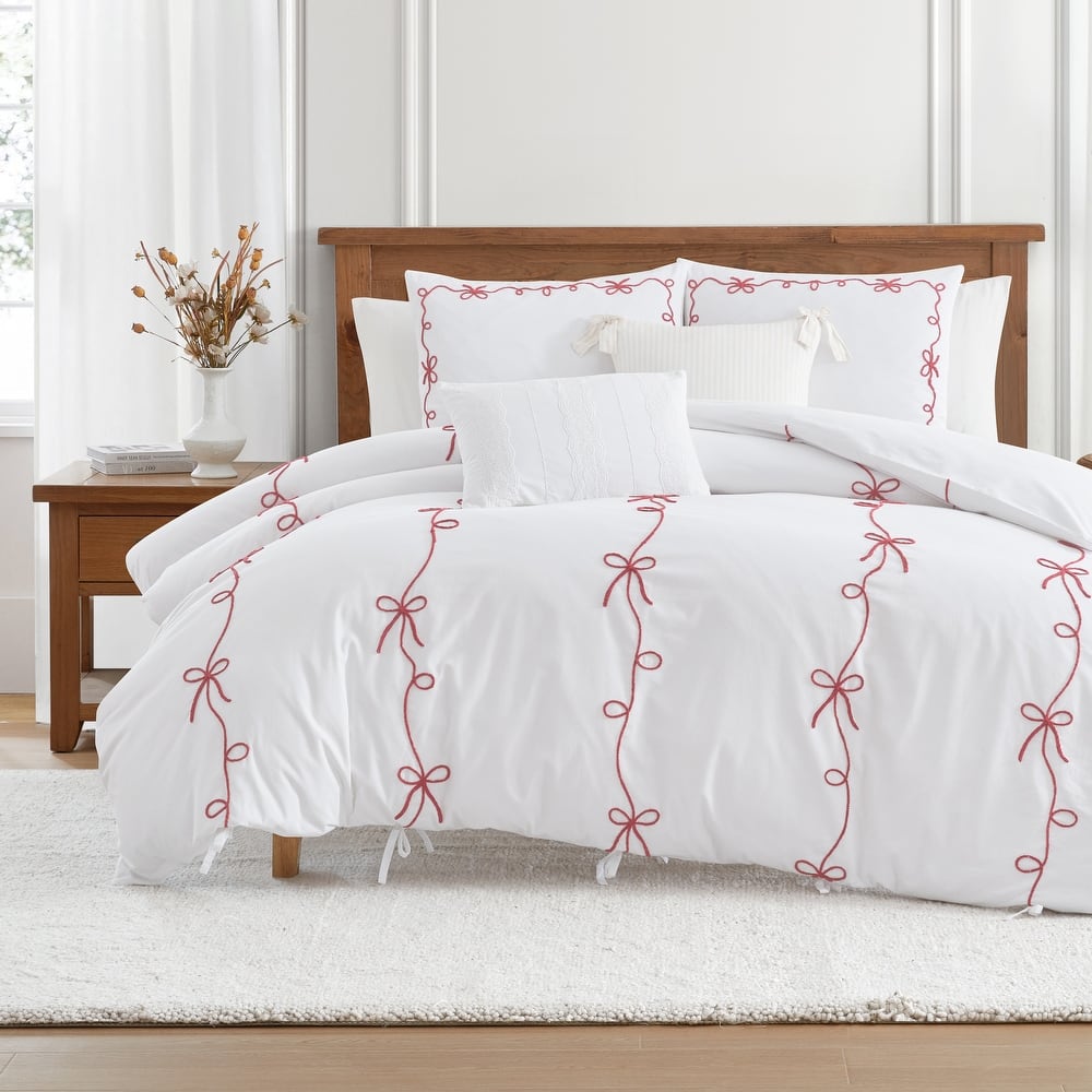 Peri Home Sasha Bows Duvet Set