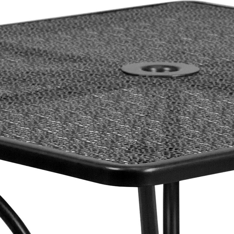 35.5-inch Square 5-piece Indoor/ Outdoor Steel Dining Set