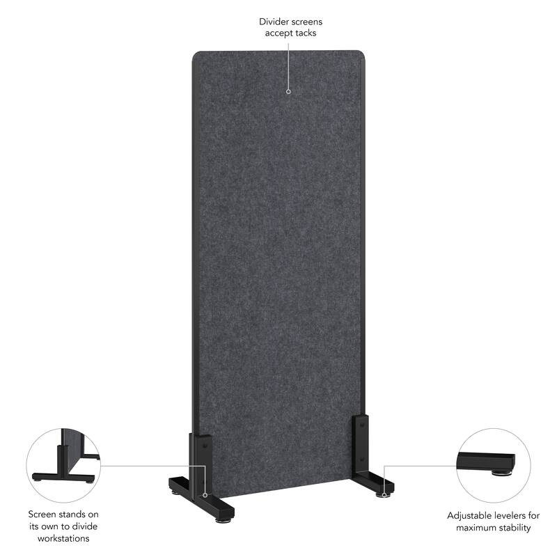 Bush Business Furniture 24W x 55H Freestanding Privacy Screen