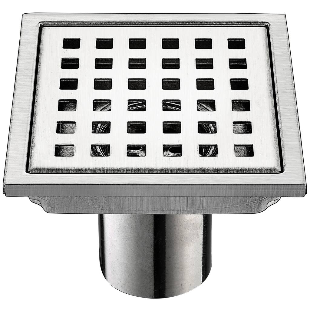 6'' W Grid Shower Drain