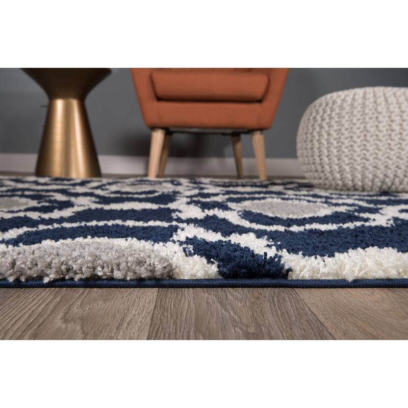 Porch & Den Touro Trellis Shag Area Rug