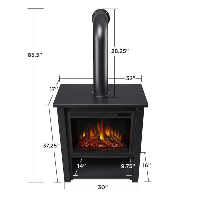 Hollis 32" Electric Fireplace by Real Flame