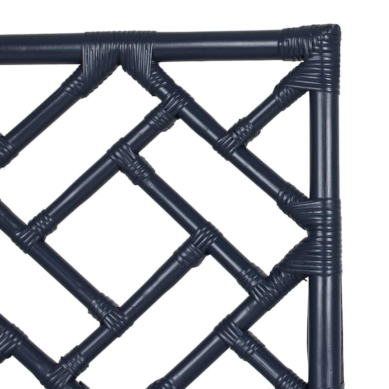 Natural Rattan Handmade Chippendale Single Cushioned Bar Stool by East at Main