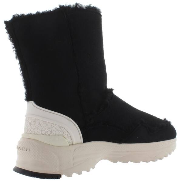 Shop Coach Womens Portia Winter Boots Shearling Cold Weather