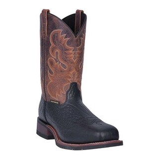 black steel toe cowboy boots