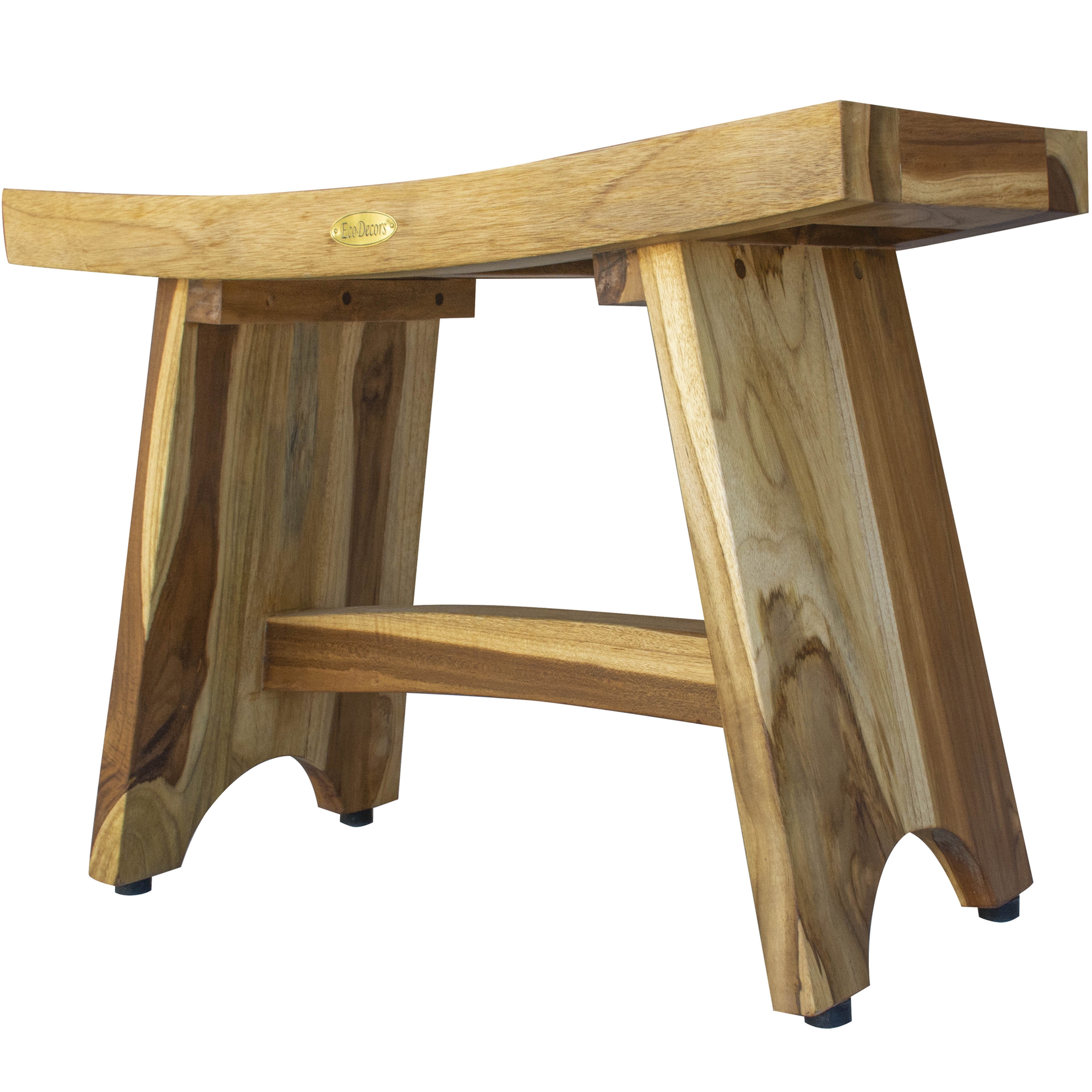 24 teak shower bench best sale