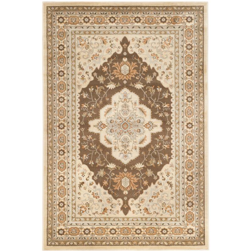 SAFAVIEH Florenteen Pala Traditional Oriental Rug - 5'1" x 7'7" - Ivory/Brown