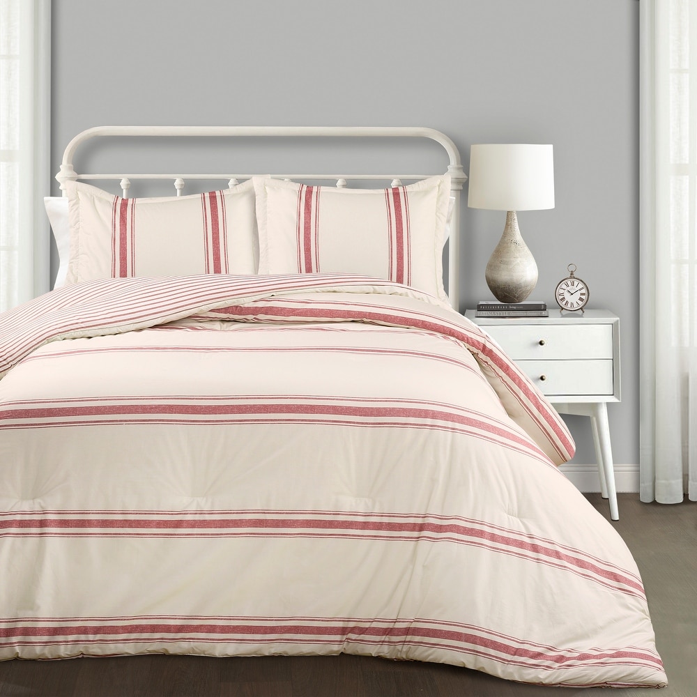 Red store farmhouse bedding