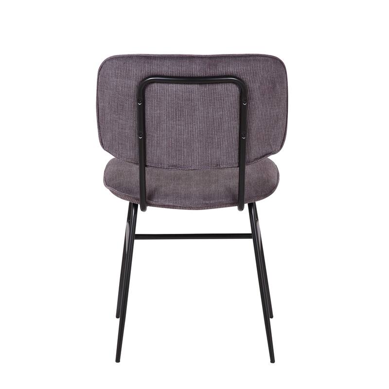 Porthos Home Efia Set of 2 Dining Chairs, Steel Frames, Armless