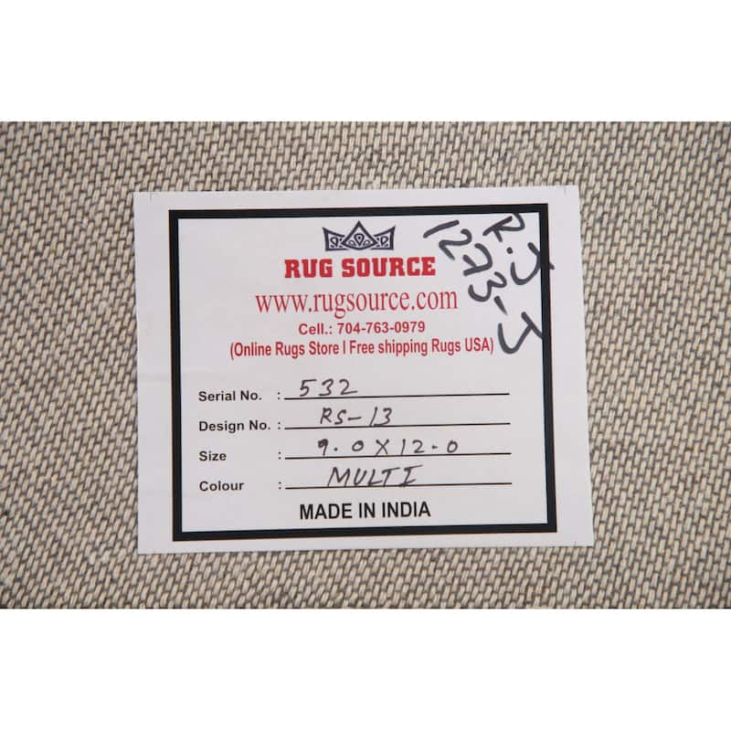 Traditional Aubusson Hand-Tufted Rug Oriental Wool Carpet