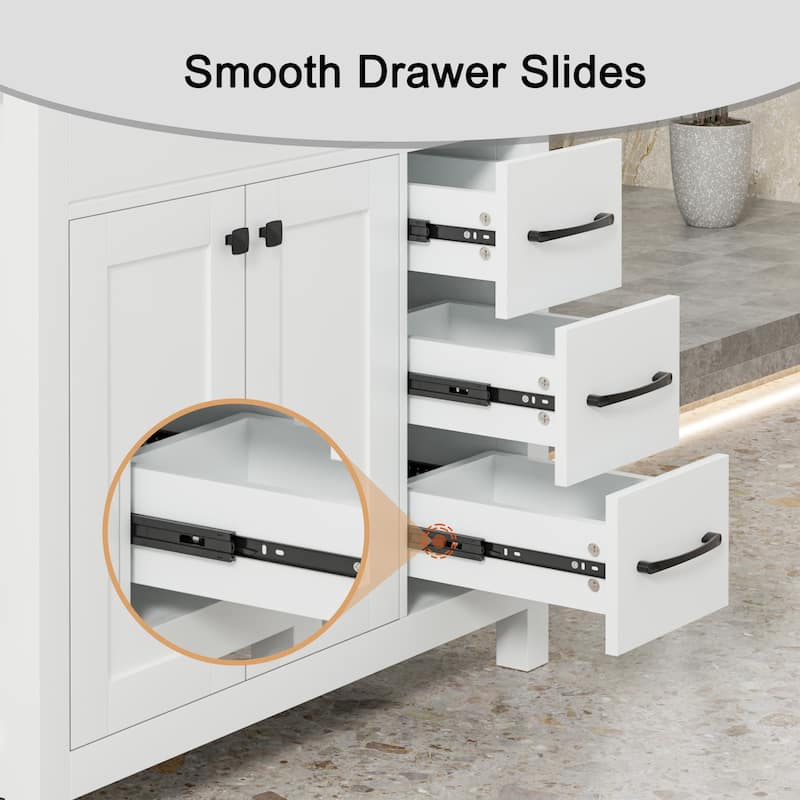 Sink Bathroom Vanity with Counter top Set