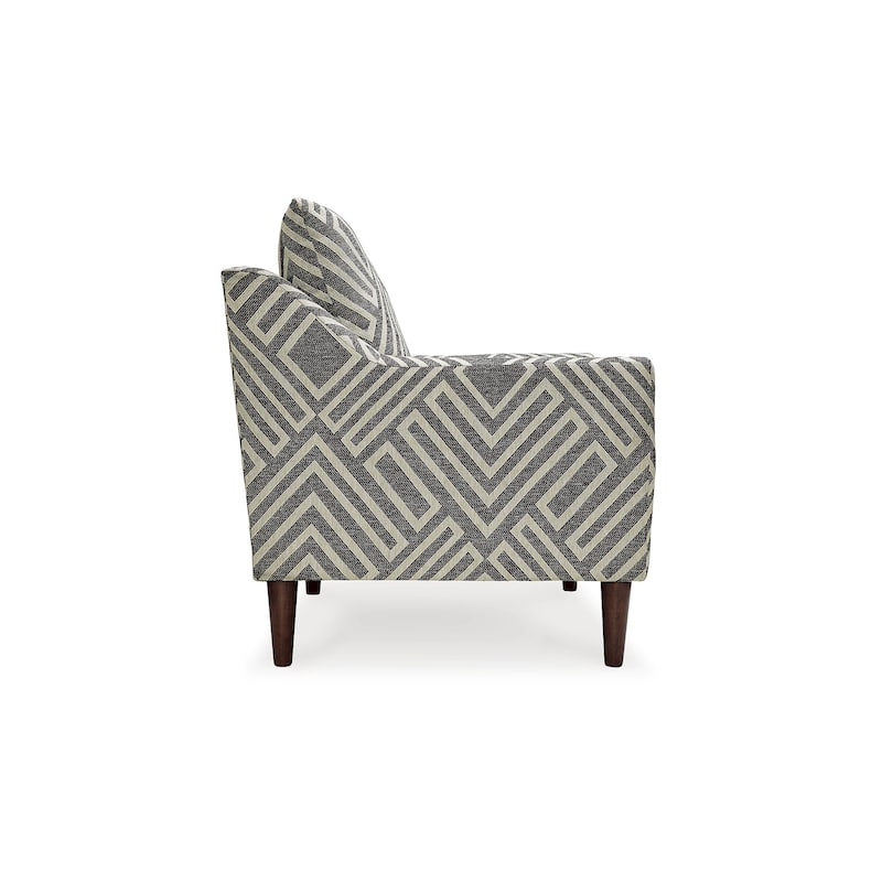 Signature Design by Ashley Morrilton Next-Gen Nuvella Natural/Charcoal Accent Chair - 35" W x 35.75" D x 39.75" H