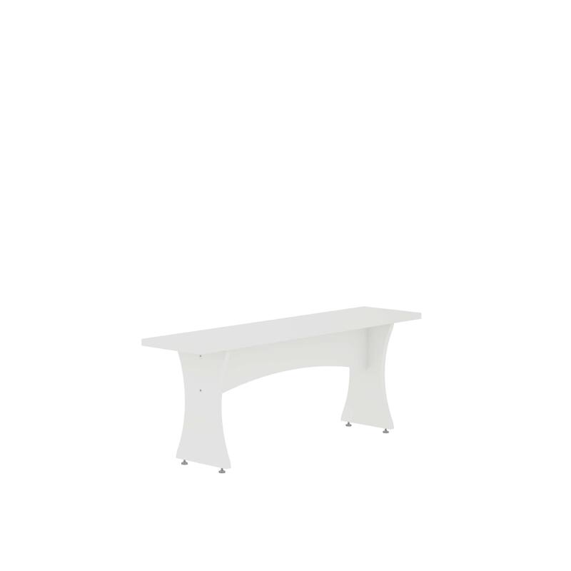 Manhattan Comfort Coney Mid-Century Modern Dining Bench Set of 2