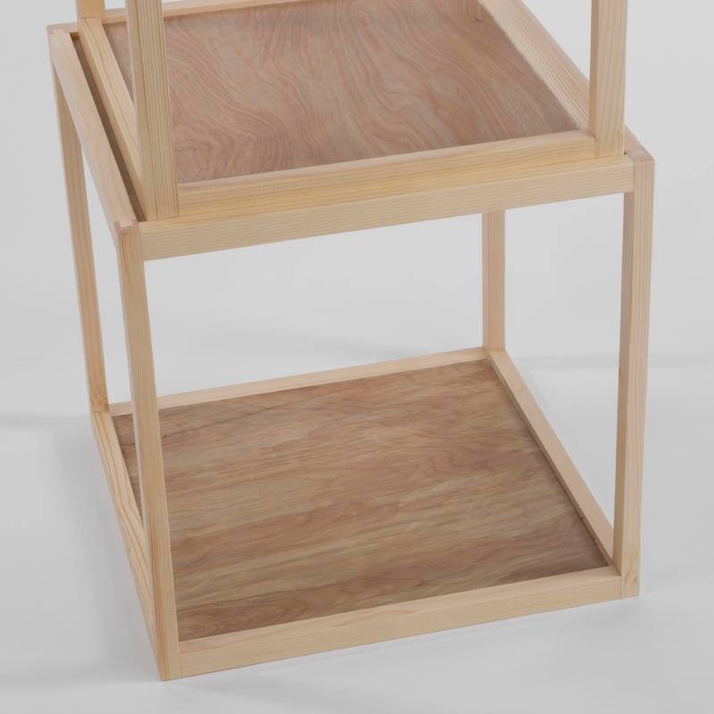Wood Stacked Cubes, Set of 6