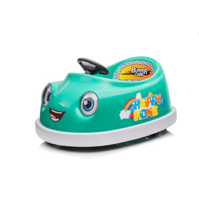 12v Dual Drive Electric Bumper Car for Kids with Pushrod and Music