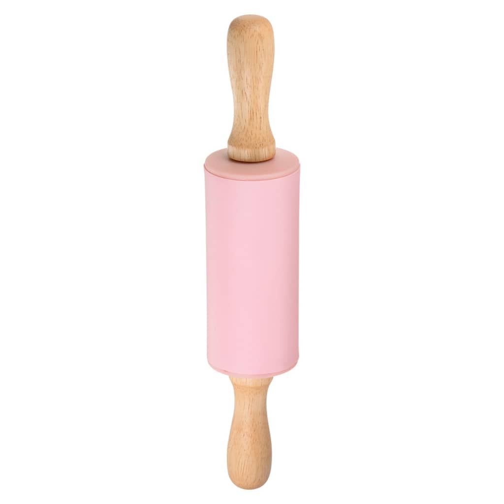 Silicone Rolling Pins for Baking 23.5cm x 4.2cm Pink