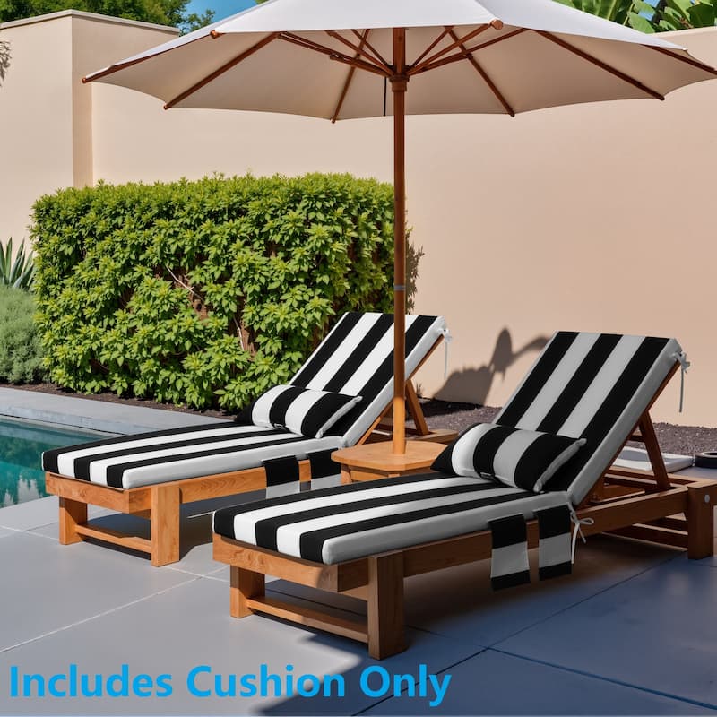 Outdoor Lounge Chair Cushions Patio Chaise Lounge Chair Seat Cushion with Pillow
