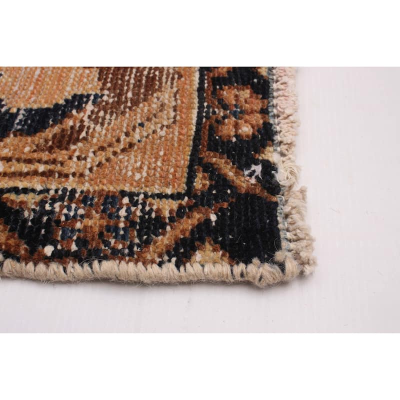 ECARPETGALLERY Hand-knotted Antalya Vintage Copper Wool Rug - 6'11 x 9'5