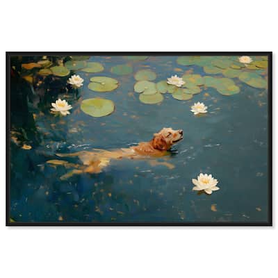 Pond Pup I Canvas by Art Remedy