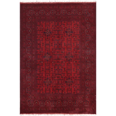 Southwestern Biljik Khal Mohammadi Nala Red/Blue Rug - 5'1'' x 6'6''