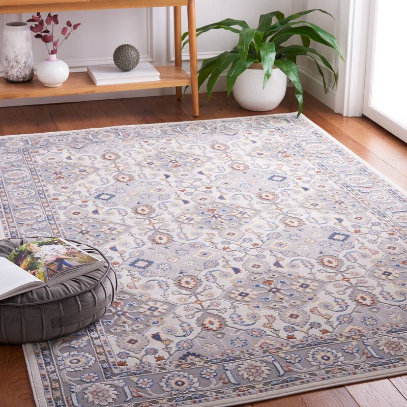 SAFAVIEH Handmade Eternal Sasho Oriental Rug - 4' x 6' - Grey/Blue Rust