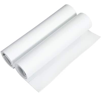 Bright Creations 2 Pack White EVA Foam Roll, 3mm High Density Sheets for Crafts, Cosplay, 14x39"