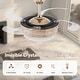 preview thumbnail 46 of 62, 48-Inch Crystal Fandelier with 4 Retractable Blades, Dimmable LED, App and Remote Control - 48 Inches