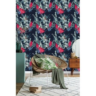 Red Protea Wallpaper Peel and Stick and Prepasted - Bed Bath & Beyond ...