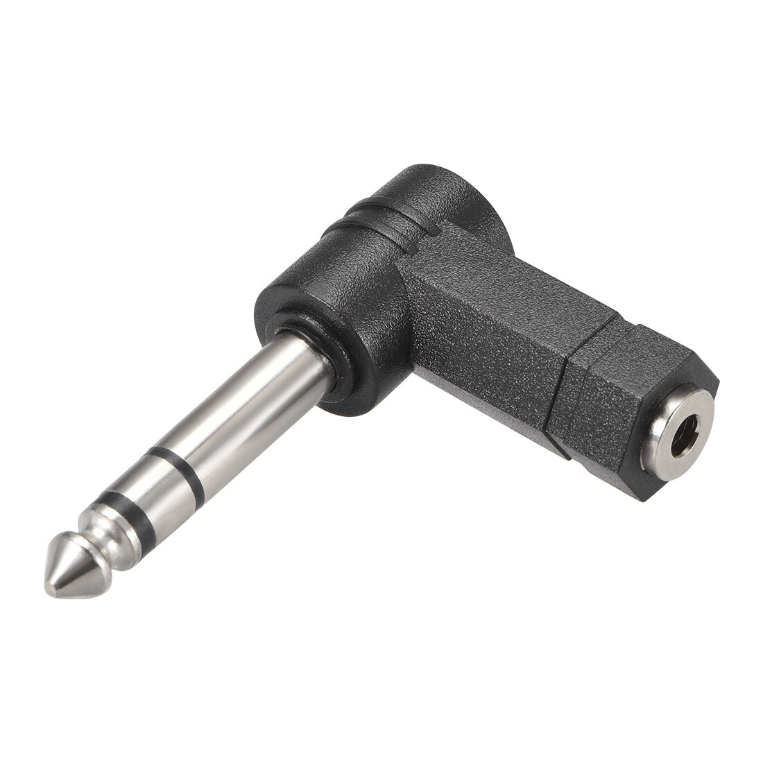 6.35mm Male to 3.5mm Female Connector 90 Degree Stereo Audio Video Power  Adapter - On Sale - Overstock - 27579617