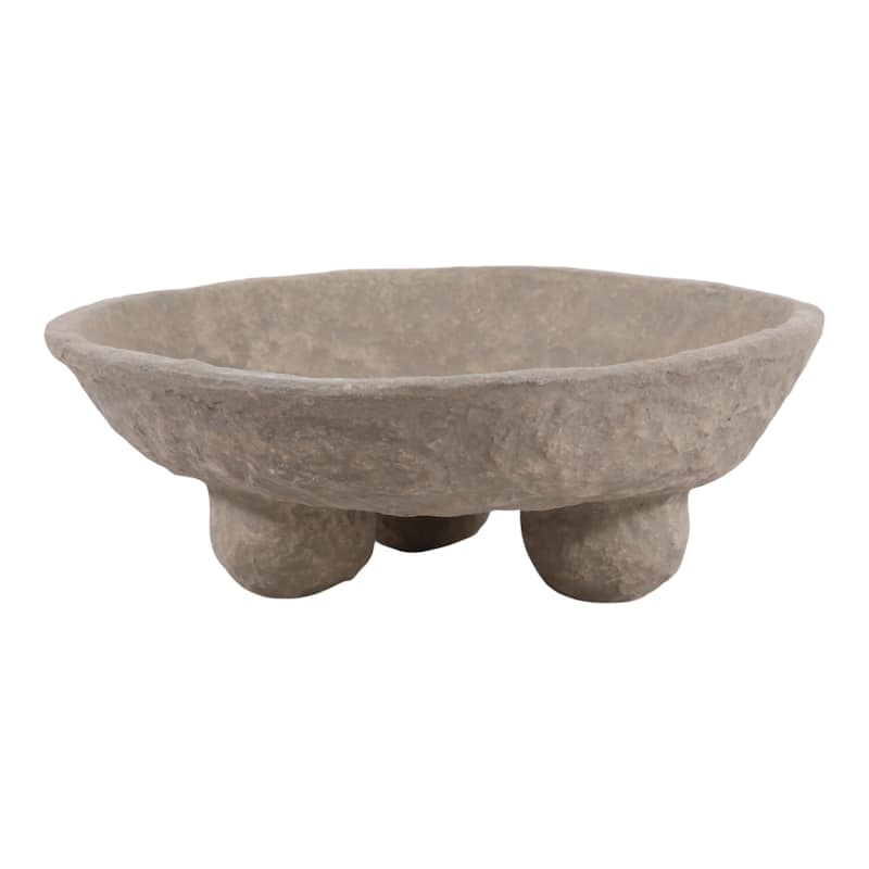 Pottery Paper Mache Bowl Artisanal Handcrafted Sculptural