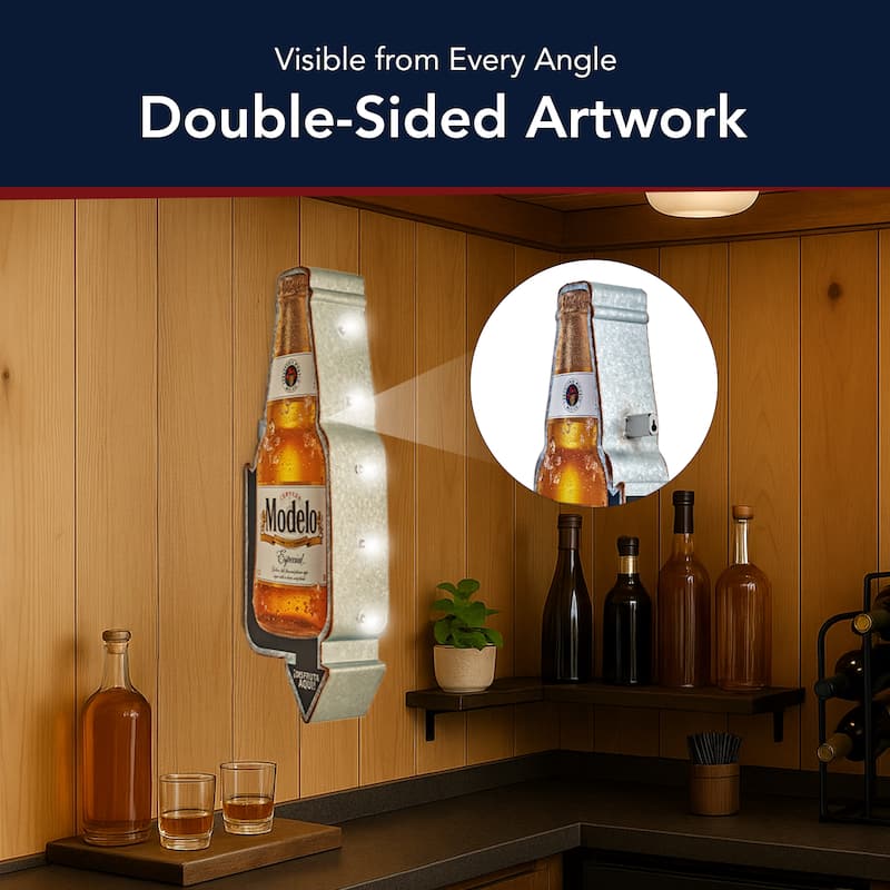 Metal LED Modelo Especial Marquee Wall Sign - 25" x 8.5" x 4"