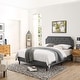 preview thumbnail 1 of 7, MUSEHOMEINC Tufted Upholstered Platform Bed Frame with Adjustable Height Headboard