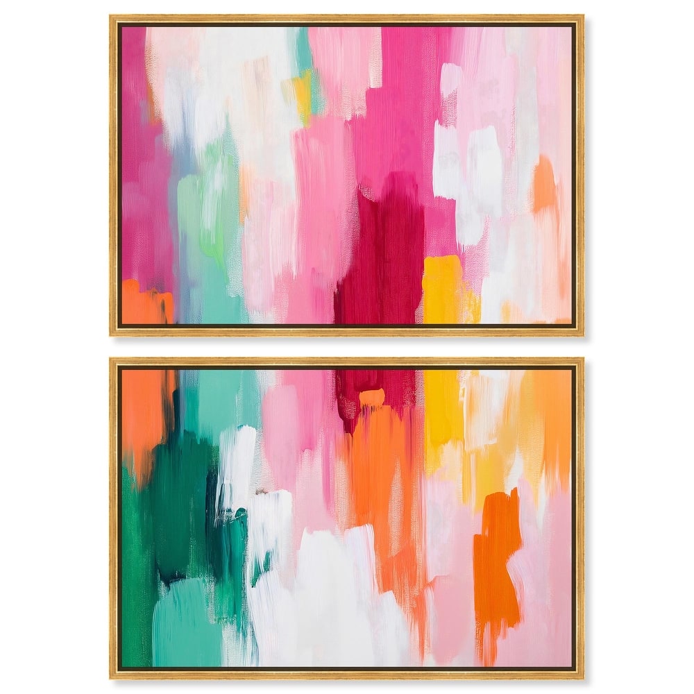 Playful Palette III Canvas Set of 2 by Art Remedy