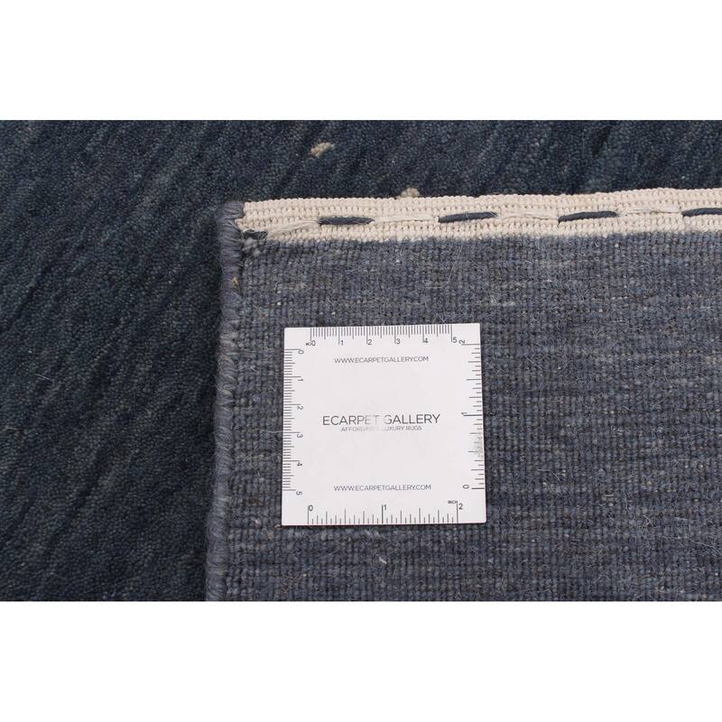 ECARPETGALLERY Hand Loomed Kashkuli Gabbeh Dark Navy Wool Rug - 8'0 x 9'10