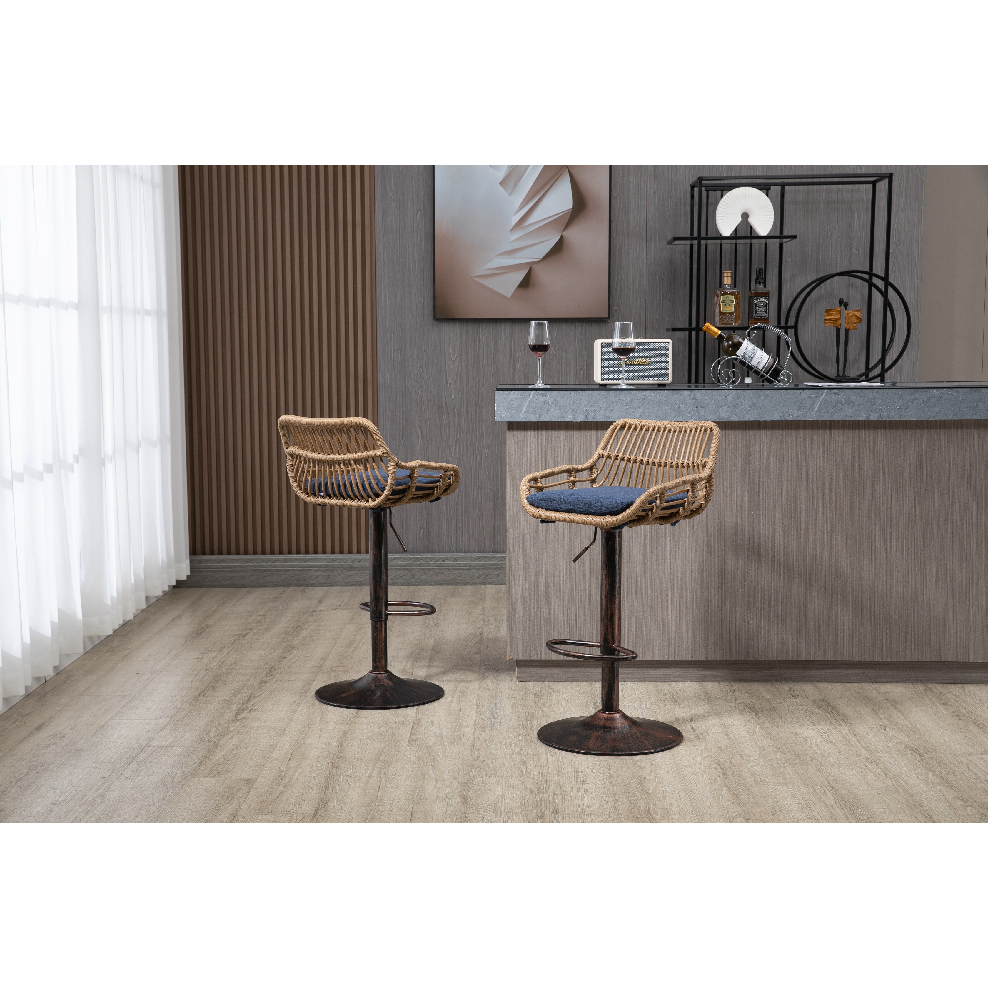 Wicker island chairs store
