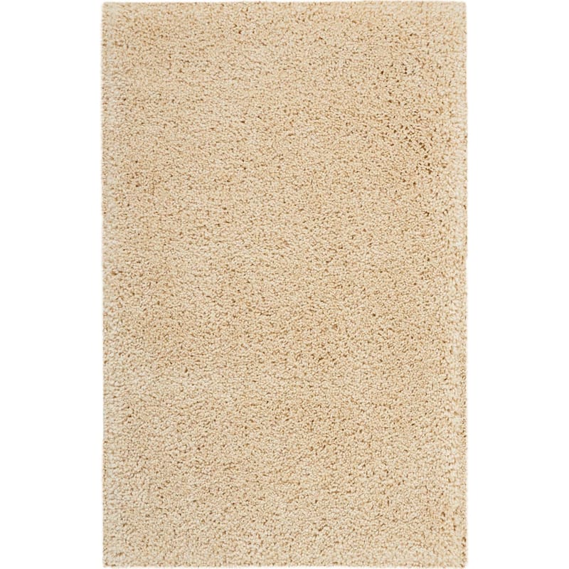 Nourison Malibu Shag Modern Plush Solid Area Rug