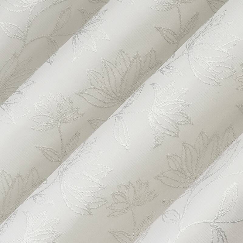 Sun Zero Bronte Floral Jacquard Total Blackout Rod Pocket 1-Piece Curtain Valance