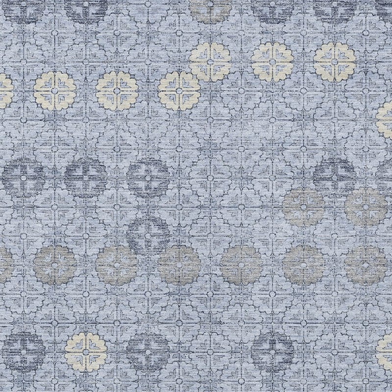 HomeRoots Geometric Transitional Rectangle Outdoor Rug