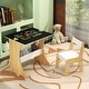 preview thumbnail 9 of 13, Kids Table Set with One Chair, Multifunctional Wooden Children Study Table-Convertible Tabletop for Study, Drawing & Play