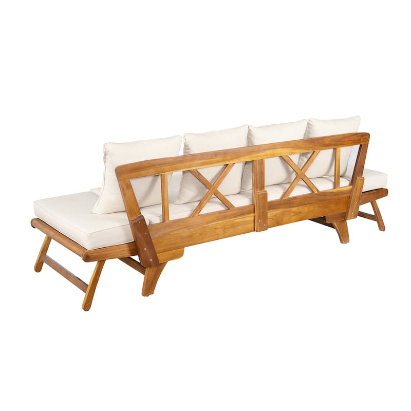 Ottavio Outdoor Daybed with Cushions by Christopher Knight Home