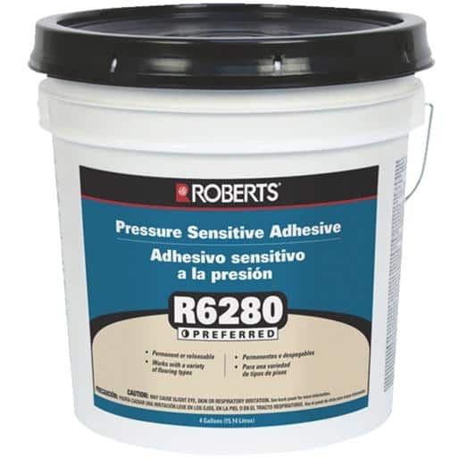 Q.E.P./Roberts 4Gal Press Sens Adhesive R6280-4 Unit: EACH - Bed Bath ...